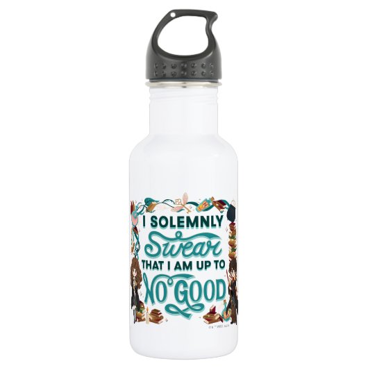 Magische Waterverf "Ik zweer plechtig" Waterfles (Voorkant)