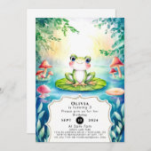 Magische Waterverf Kikker Verjaardag Kaart (Voorkant / Achterkant)