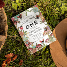 Magische Waterverf Kute Ladybug Girls 1ste verjaar