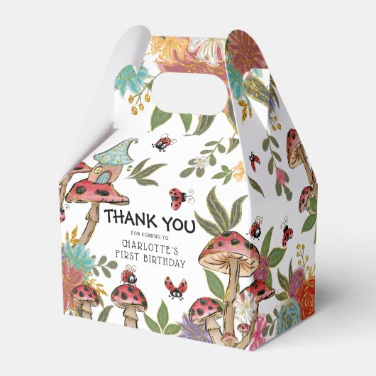 Magische Waterverf Kute Ladybug Girls Birthday Bedankdoosjes (Voorkant Zijde)