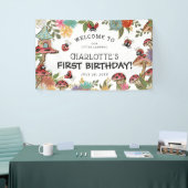 Magische Waterverf Kute Ladybug Girls Birthday Spandoek (Beurs)