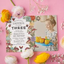 Magische Waterverf Ladybug Girls Birthday Foto