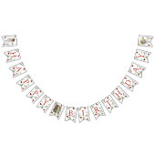 magische Waterverf schattig verjaardagsmeisje liev Vlaggetjes (Alle)