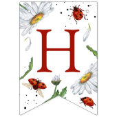 magische Waterverf schattig verjaardagsmeisje liev Vlaggetjes (Tweede vlag)