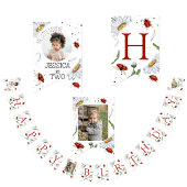 magische Waterverf schattig verjaardagsmeisje liev Vlaggetjes