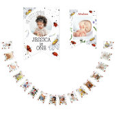 Magische Waterverf Schattige 1e verjaardag lievehe Vlaggetjes