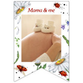 Magische Waterverf Schattige 1e verjaardag lievehe Vlaggetjes (Tweede vlag)