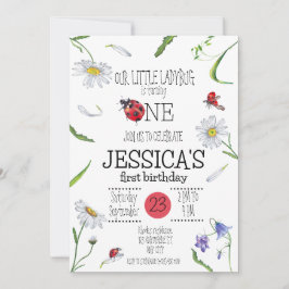 Magische Waterverf Schattige 1e Verjaardag Meisje  Kaart