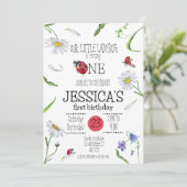 Magische Waterverf Schattige 1e Verjaardag Meisje  Kaart (Staand voorkant)