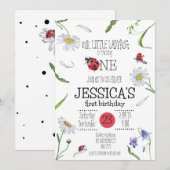 Magische Waterverf Schattige 1e Verjaardag Meisje  Kaart (Voorkant / Achterkant)