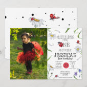 Magische Waterverf Schattige 1e Verjaardag Meisje  Kaart (Voorkant / Achterkant)