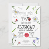 Magische Waterverf Schattige 2e Verjaardag Meisje  Kaart (Voorkant)