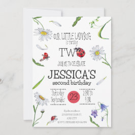 Magische Waterverf Schattige 2e Verjaardag Meisje  Kaart