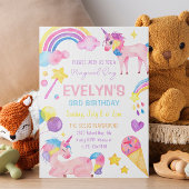 Magische Waterverf Schattige Eenhoorn Verjaardagsm Kaart