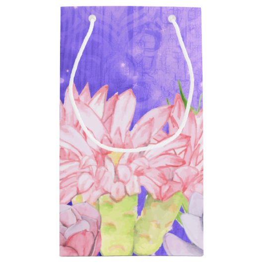 Magische Waterverf Succulair Paars Klein Cadeauzakje (Achterkant)