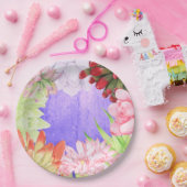 Magische Waterverf Succulair Paars Papieren Bordje (Feest)