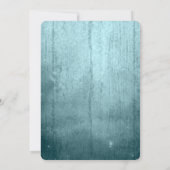 Magische Waterverf Succulenten Blauwgroen huwelijk Kaart (Achterkant)