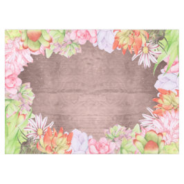 Magische Waterverf Succulenten Brown Tafelkleed