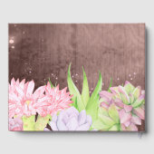 Magische Waterverf Succulenten met perachybruine b Gastenboek (Achterkant)