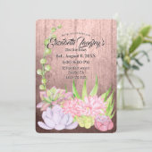 Magische Waterverf Succulenten Verjaardag Kaart (Staand voorkant)