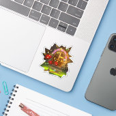 Magische Wereld Open Fantasy Sticker op maat (Laptop met iPhone)