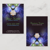 Magische wervelfractale Visitekaartje (Voorkant / Achterkant)