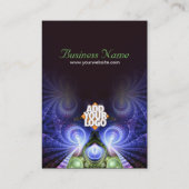 Magische wervelfractale Visitekaartje (Achterkant)
