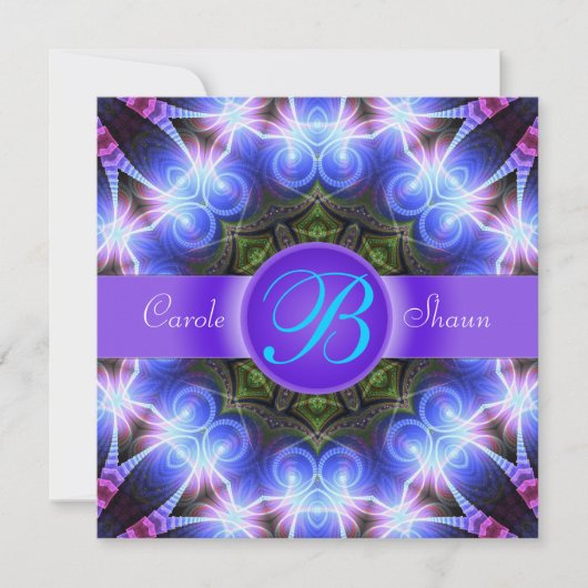 Magische wervelingen fractale kunst kaart (Voorkant)