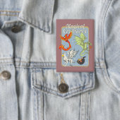 Magische Wezens Vintage Grafiek Button (Insitu)