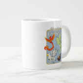Magische Wezens Vintage Grafiek Grote Koffiekop (Voorkant rechts)