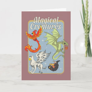 Magische Wezens Vintage Grafiek Kaart
