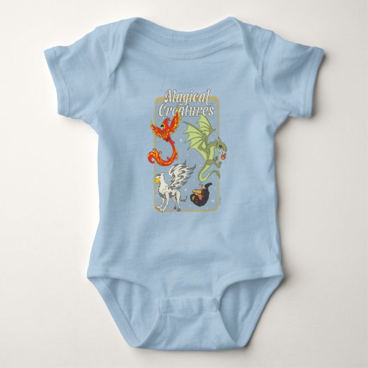 Magische Wezens Vintage Grafiek Romper (Voorkant)