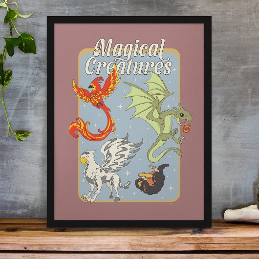 Magische Wezens Vintage Grafisch Poster