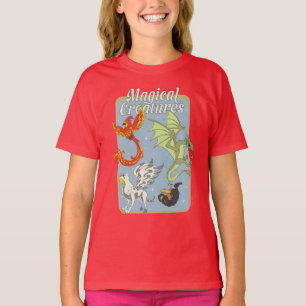 Magische Wezens Vintage Grafisch T-shirt