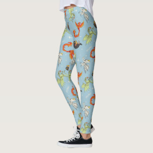 Magische Wezens Vintage Patroon Leggings