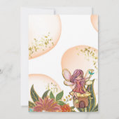 Magische Whimsical Enchanted Forest Fairy & Ladybu Kaart (Achterkant)