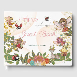 Magische Whimsical Enchanted Forest Fairy Ladybug Gastenboek
