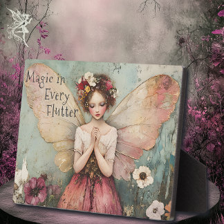 Magische Whimsical Fairy & Flower Garden met Quote Fotoplaat