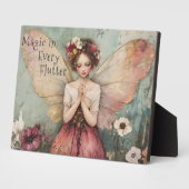 Magische Whimsical Fairy & Flower Garden met Quote Fotoplaat (Zijkant)