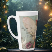 Magische Whimsical Fairy & Flower Garden met Quote Latte Mok