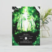 Magische Whimsy Woodland Verjaardag Kaart (Staand voorkant)