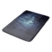 Magische Wilde Wolf met Amazing Blue Eyes Badmat (Gekanteld)