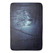 Magische Wilde Wolf met Amazing Blue Eyes Badmat (Voorkant Verticaal)