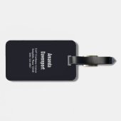 Magische Wilde Wolf met Amazing Blue Eyes Bagagelabel (Achterkant horizontaal)