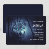 Magische Wilde Wolf met Amazing Blue Eyes Kaart (Voorkant / Achterkant)