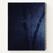 Magische Wilde Wolf met Amazing Blue Eyes Notitieboek (Achterkant)