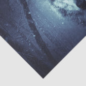 Magische Wilde Wolf met Amazing Blue Eyes Tissuepapier (Detail)