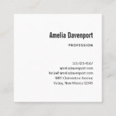 Magische Wilde Wolf met Amazing Blue Eyes Vierkante Visitekaartje (Achterkant)