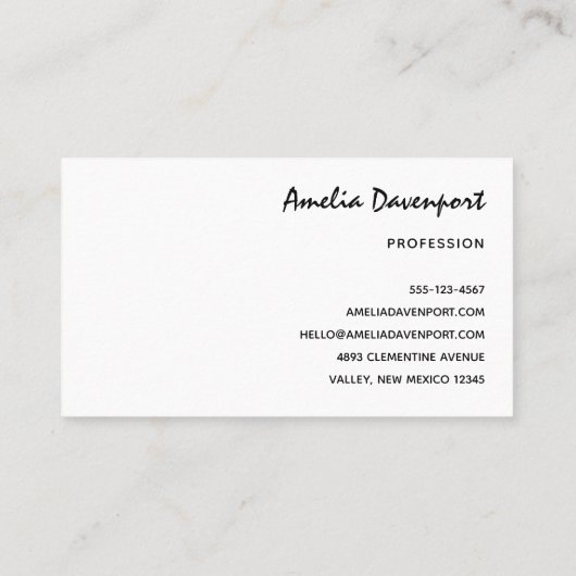 Magische Wilde Wolf met Amazing Blue Eyes Visitekaartje (Achterkant)