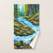 Magische Wilderness Bubbling Brook Bad Handdoek (Handdoek)